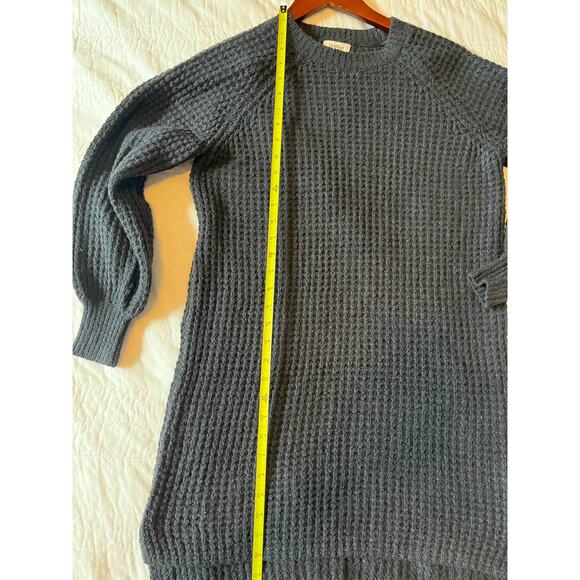 UpWest‎ Sweater Dress Sz M, Cozy Crew Neck Cabin-core Knit Wool Blend- Preppy - Picture 7 of 9